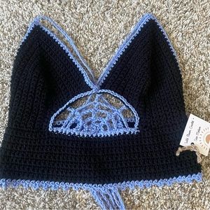 Handmade Crocheted Peek A Boo Top